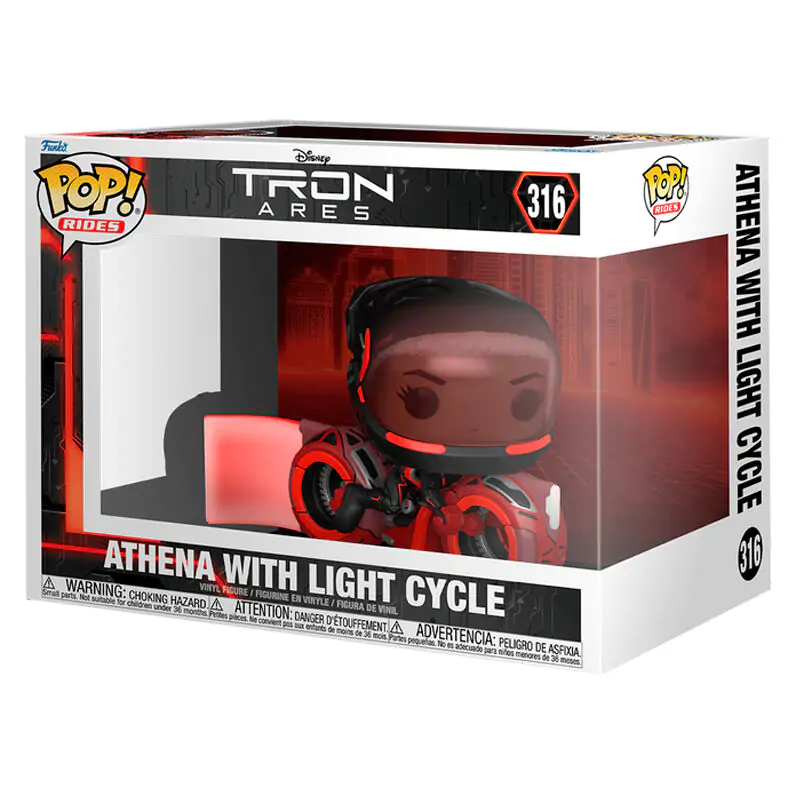 Figurka Funko POP Rides Disney Tron Ares Athena z Light Cycle zdjęcie produktu