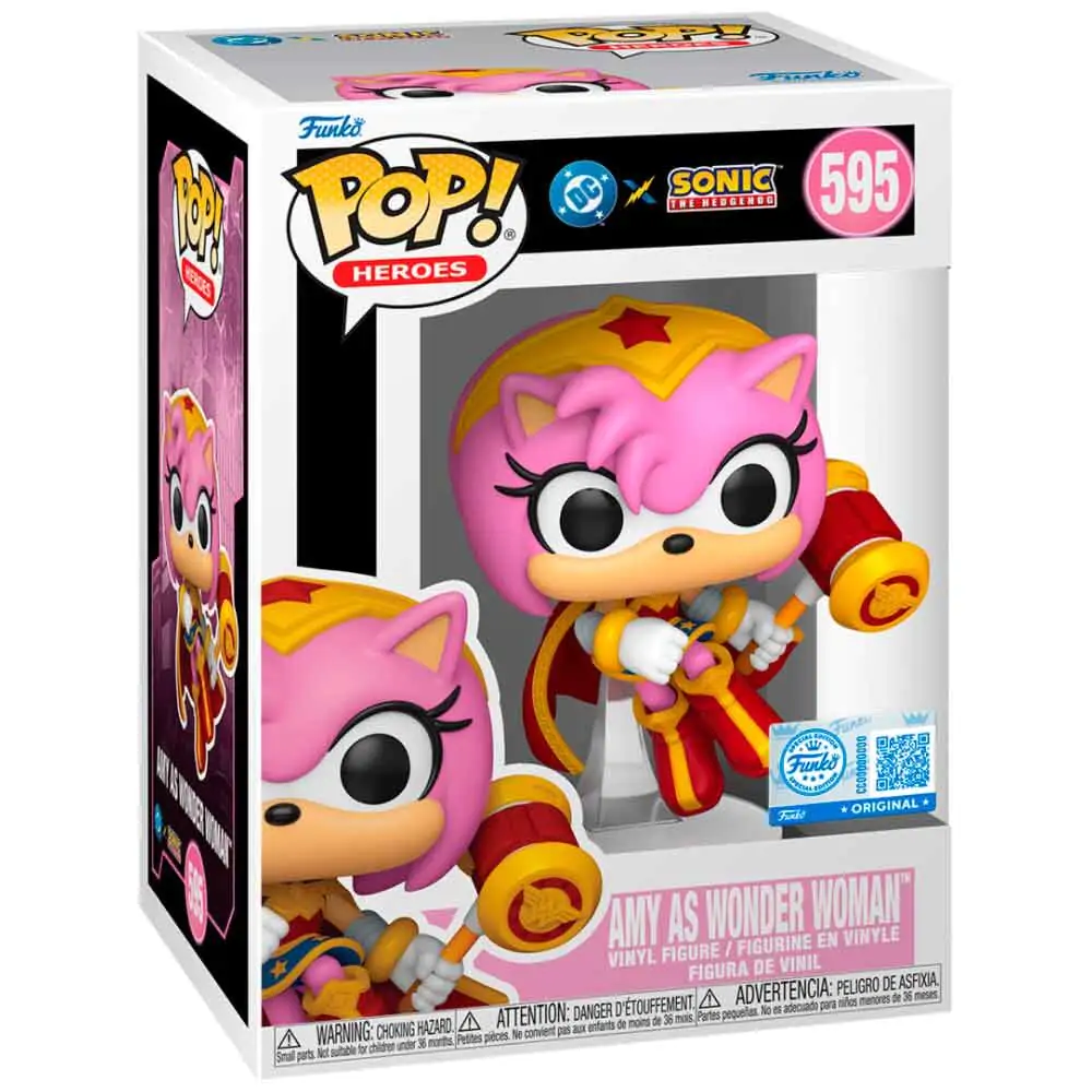 Figurka Funko POP Sonic The Hedgehog DC Comics Amy As Wonder Woman Exclusive zdjęcie produktu