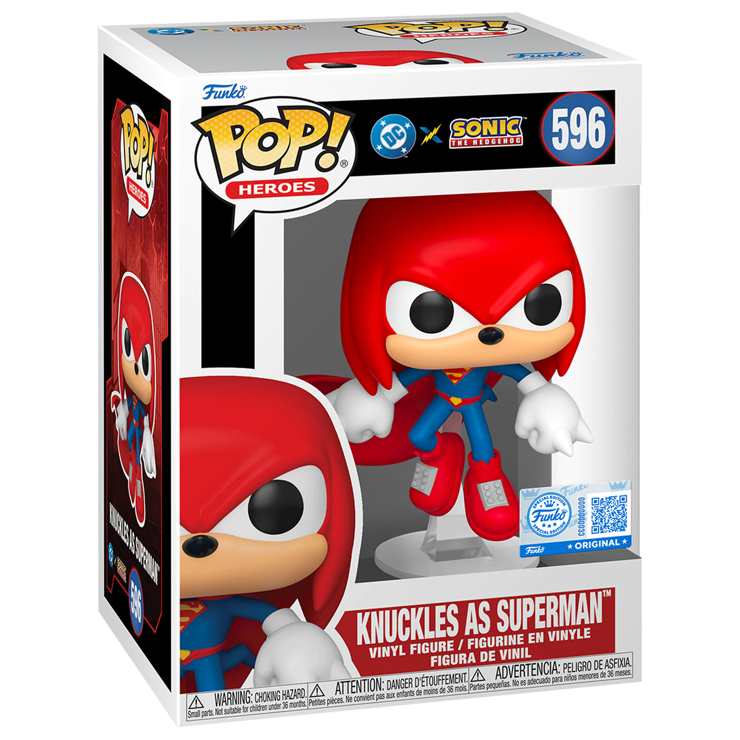 Figurka Funko POP Sonic The Hedgehog DC Comics Knuckles jako Superman Exclusive zdjęcie produktu