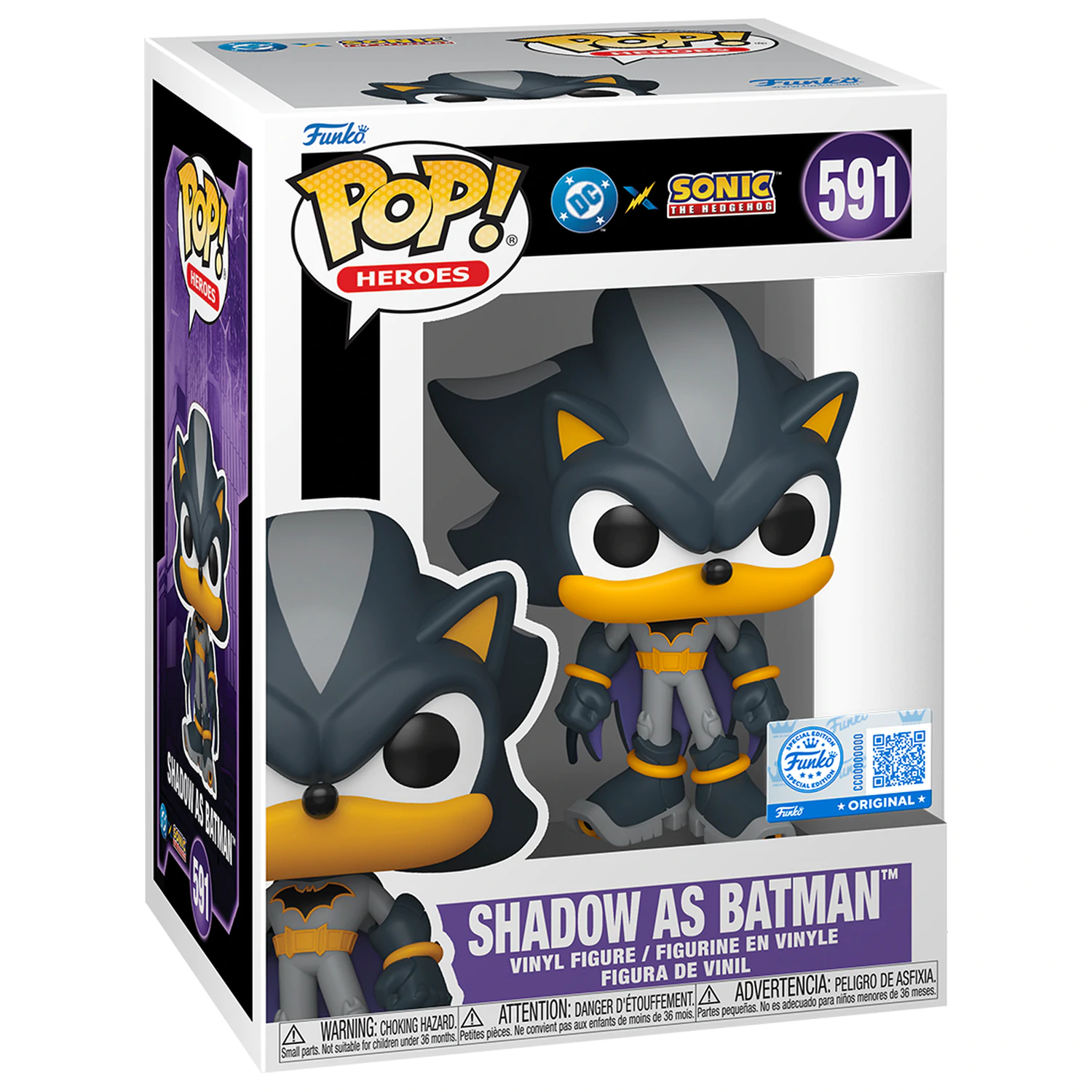 Figurka Funko POP Sonic The Hedgehog DC Comics Shadow Batman Exclusive zdjęcie produktu