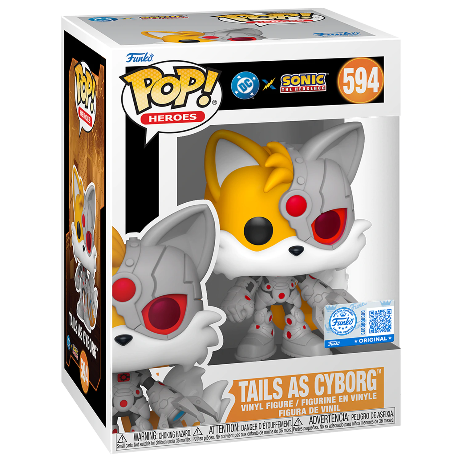 Funko POP figurka Sonic The Hedgehog DC Comics Tails As Cyborg Exclusive zdjęcie produktu