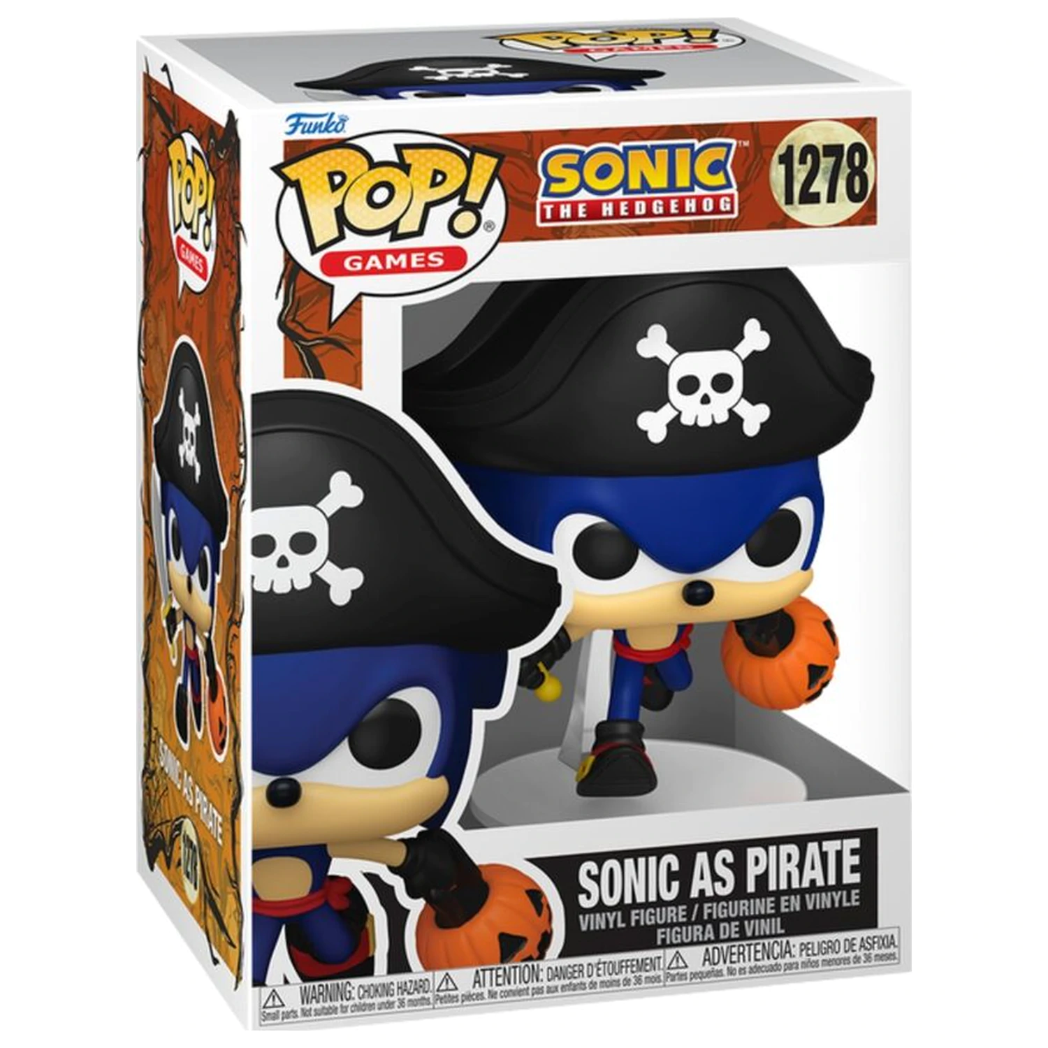 Figurka Funko POP Sonic The Hedgehog Sonic jako Pirat zdjęcie produktu