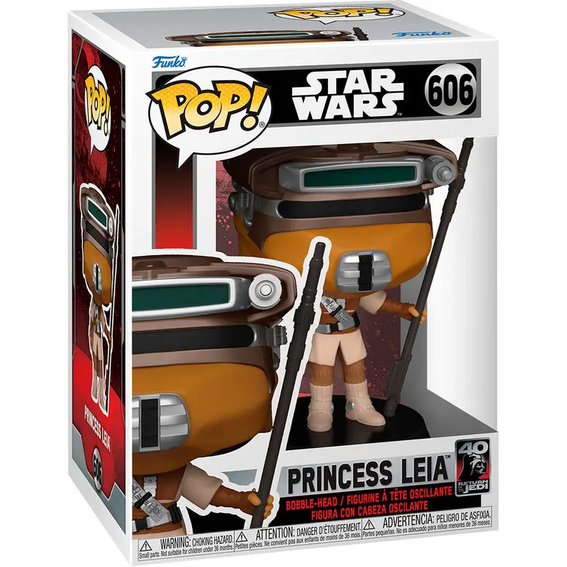 Star Wars: Powrót Jedi 40th Anniversary POP! Figurka Vinyl Leia (Boushh) 9 cm zdjęcie produktu