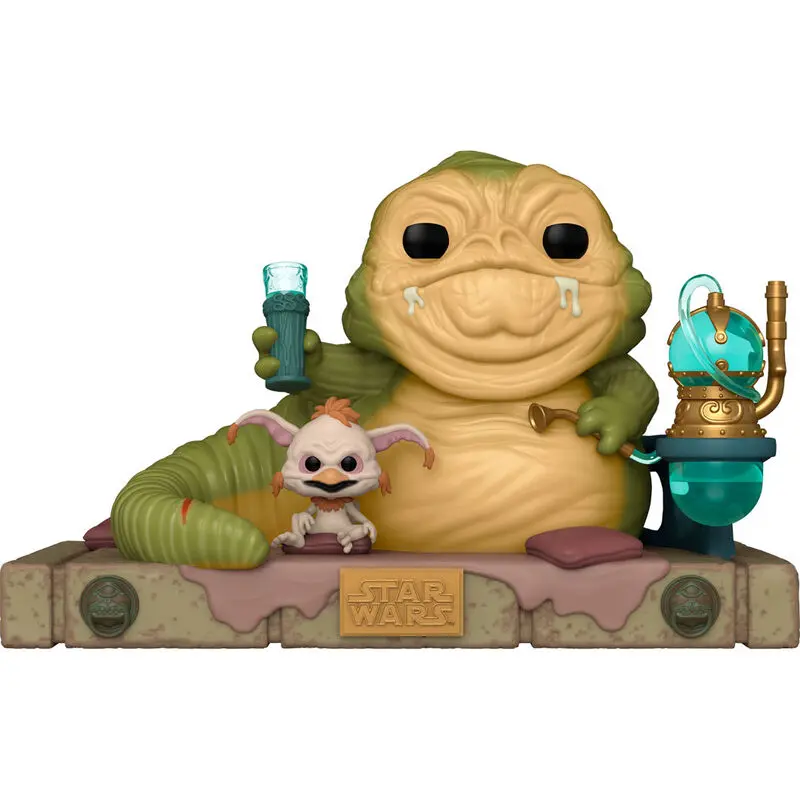 Star Wars: Powrót Jedi 40. Rocznica POP! Deluxe Figurka Vinyl Jabba w/Salacious 9 cm zdjęcie produktu