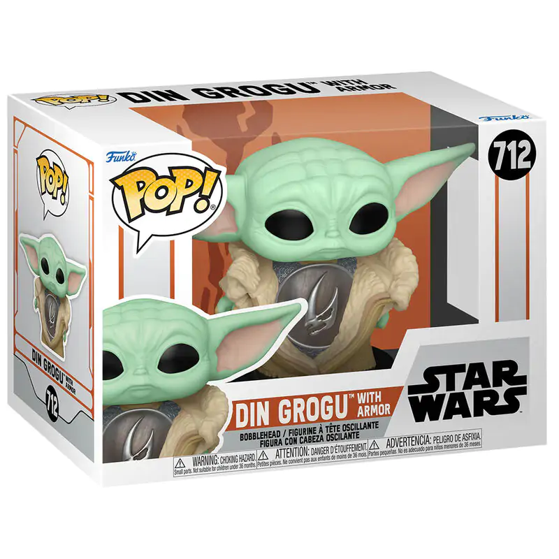 Figurka Funko POP Star Wars The Mandalorian Din Grogu z pancerzem zdjęcie produktu