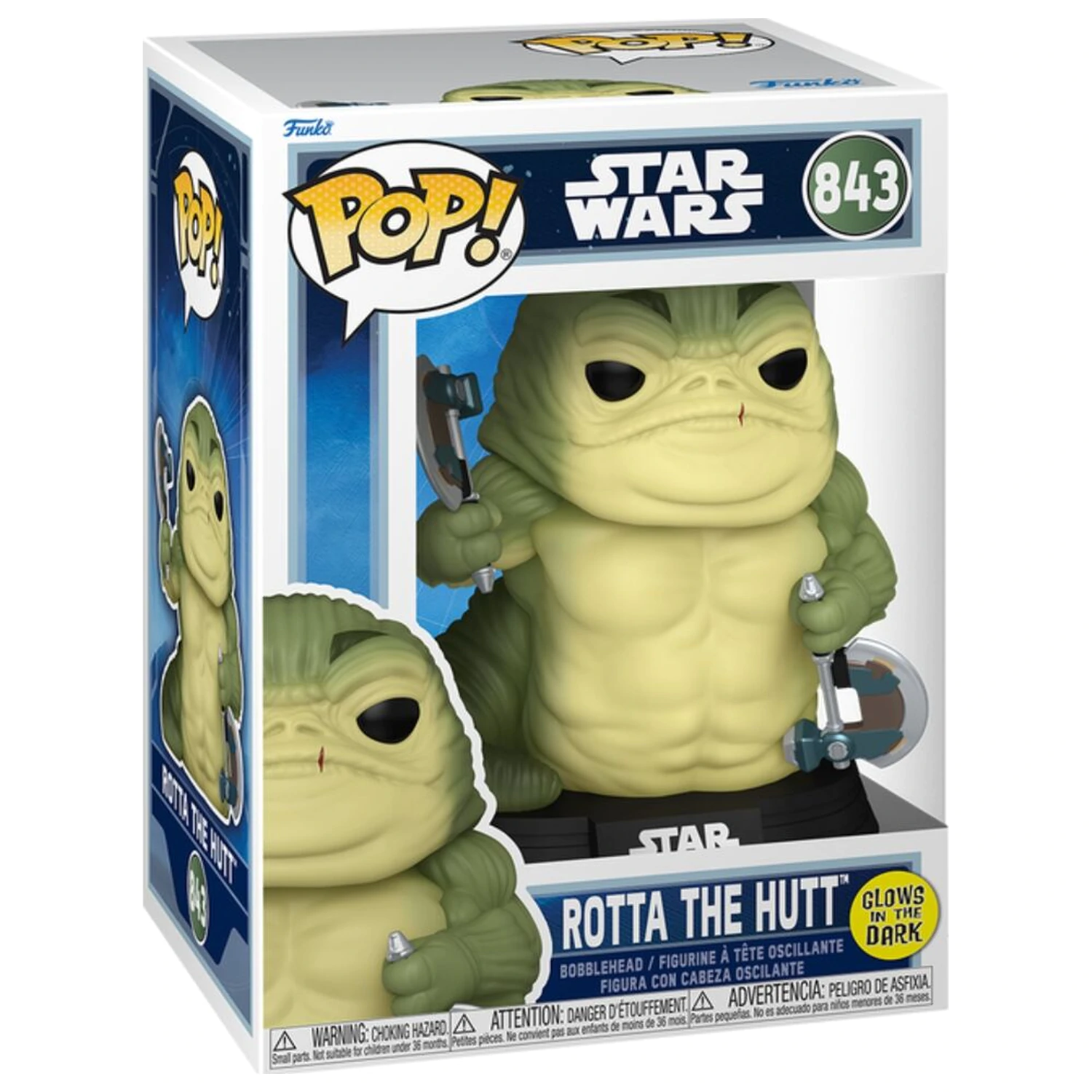 Figurka Funko POP Star Wars: The Mandalorian & Grogu - Rotta the Hutt zdjęcie produktu