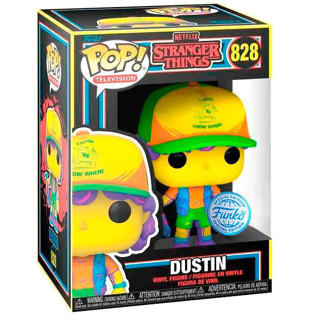Figurka POP Stranger Things Dustin in Beef Black Light Exclusive zdjęcie produktu