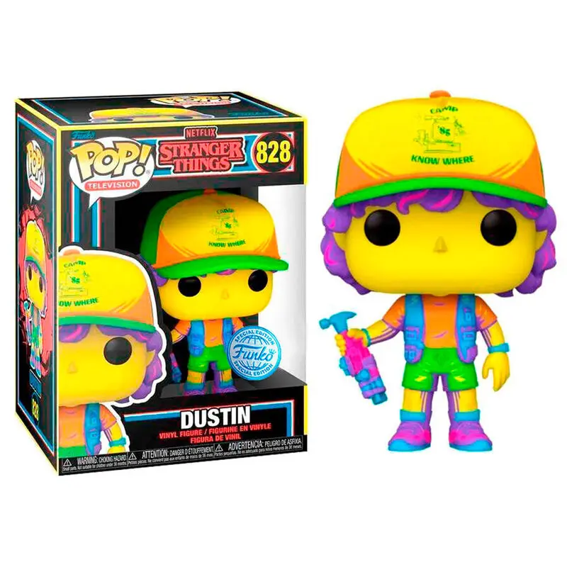 Figurka POP Stranger Things Dustin in Beef Black Light Exclusive zdjęcie produktu