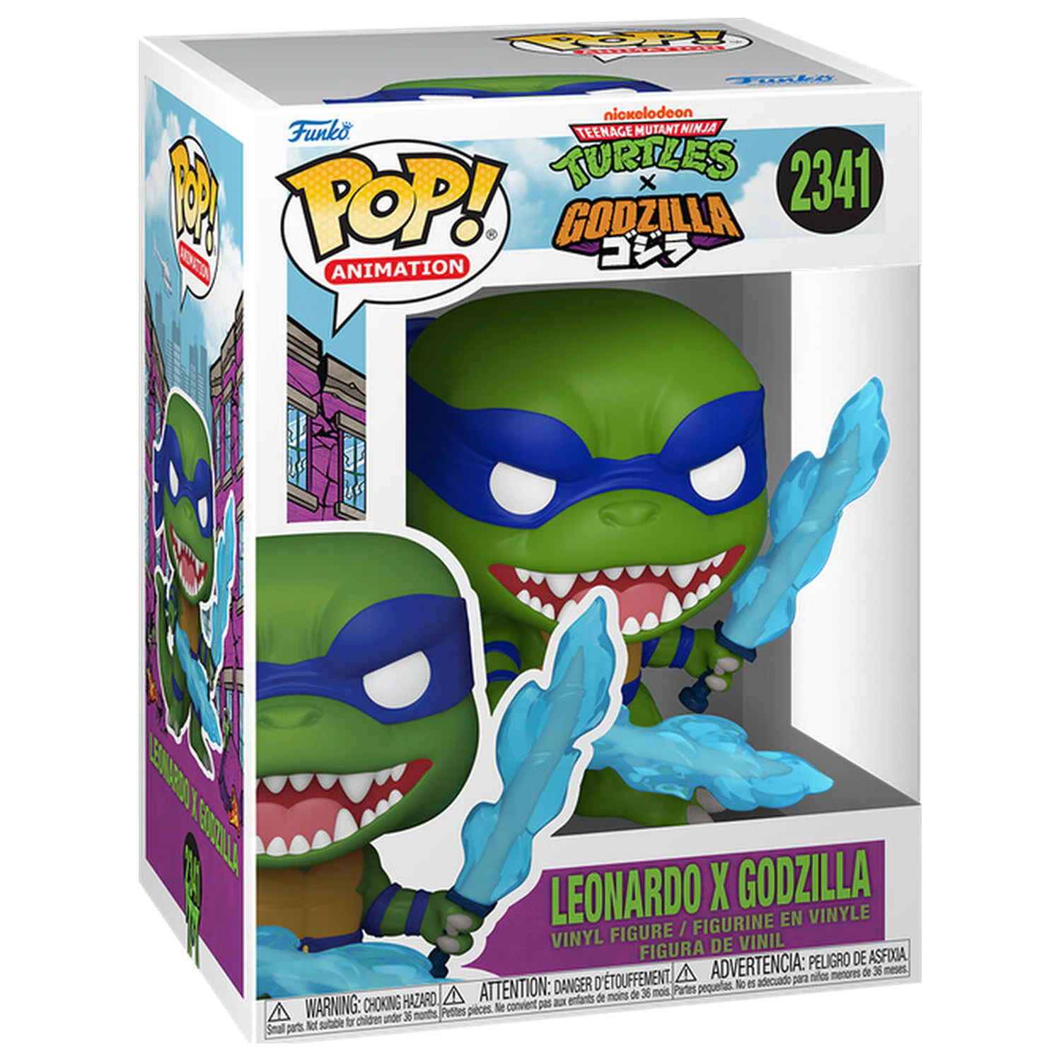 Funko POP figurka Teenage Mutant Ninja Turtles x Godzilla - Leonardo X Godzilla zdjęcie produktu