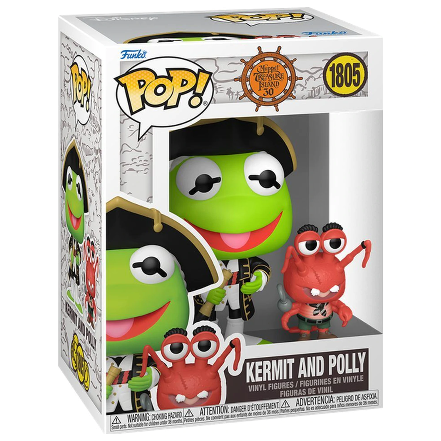 Funko POP figurka The Muppet Muppet Treasure Island Kermit and Polly zdjęcie produktu