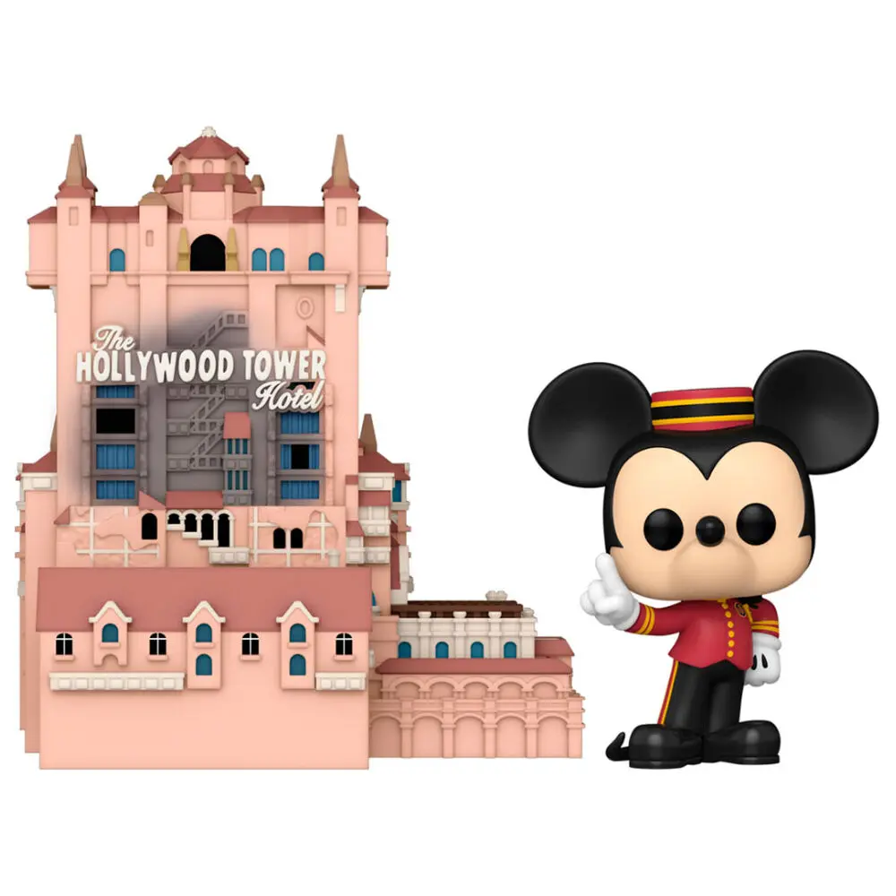 Walt Disney Word 50th Anniversary POP! Town Figurka Vinyl Hollywood Tower Hotel and Mickey Mouse 9 cm zdjęcie produktu