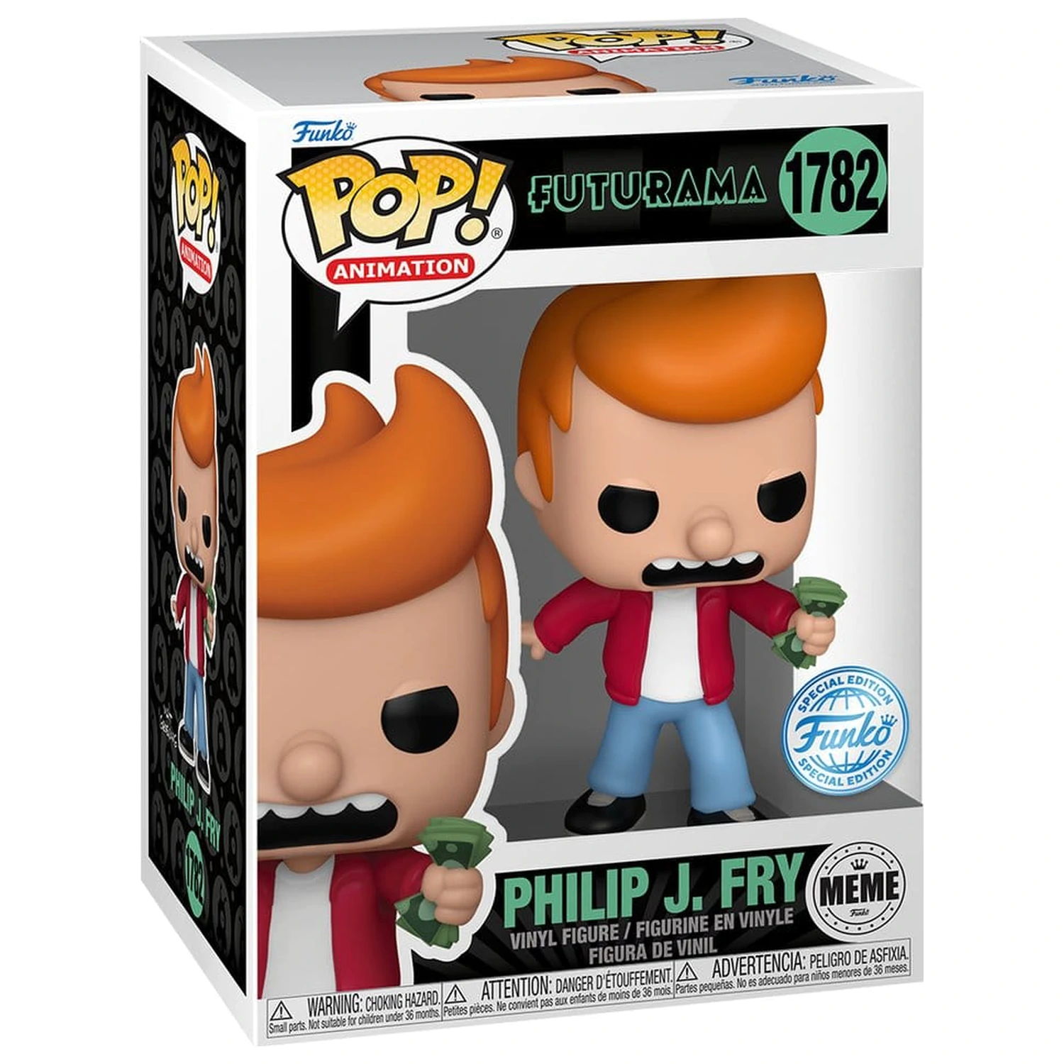 Futurama Funko POP! Animation Winyl Figurka Philip J. Fry (Take My Money Meme) Exclusive Edition 9 cm zdjęcie produktu
