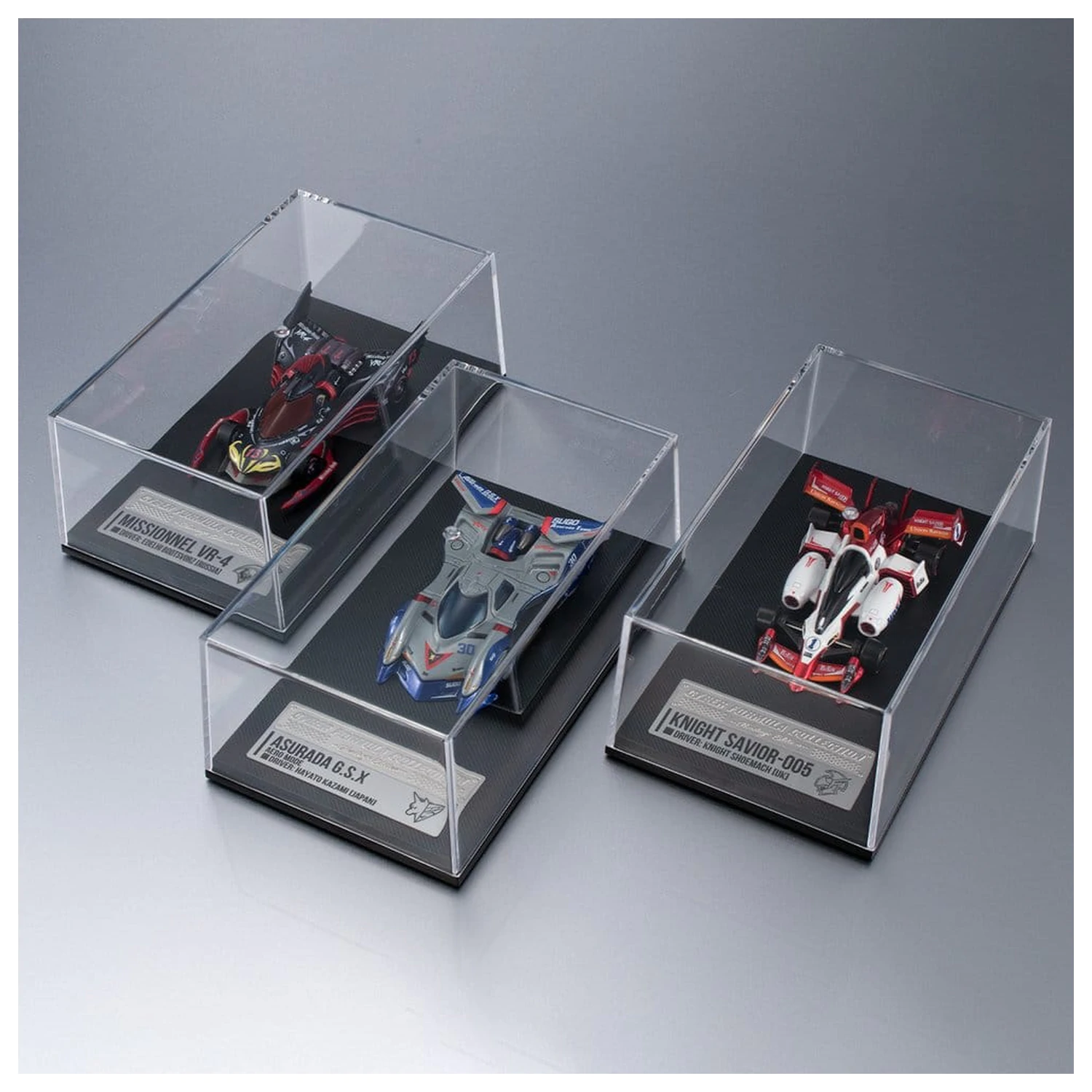 Future GPX Cyber Formula Cyber Formula Collection -Heritage Edition- Zestaw pojazdów 3-pak Asurada G.S.X Aero Mode i Knight Savior 005 i Missionel VR-4 zdjęcie produktu