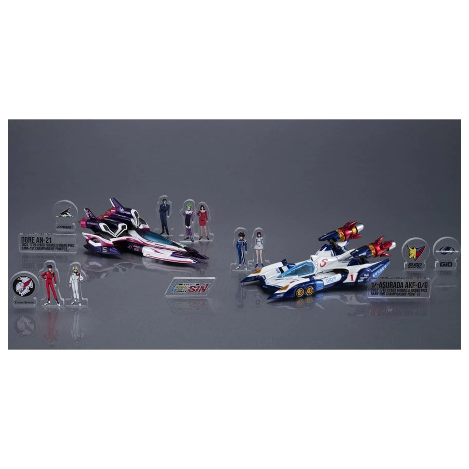 Future GPX Cyber Formula Pojazdy 2-Pak vAsurada AKF-0/G spiral boost mode & OGRE AN-21 super Aero boost mode Set Heritage Edition 9 cm zdjęcie produktu