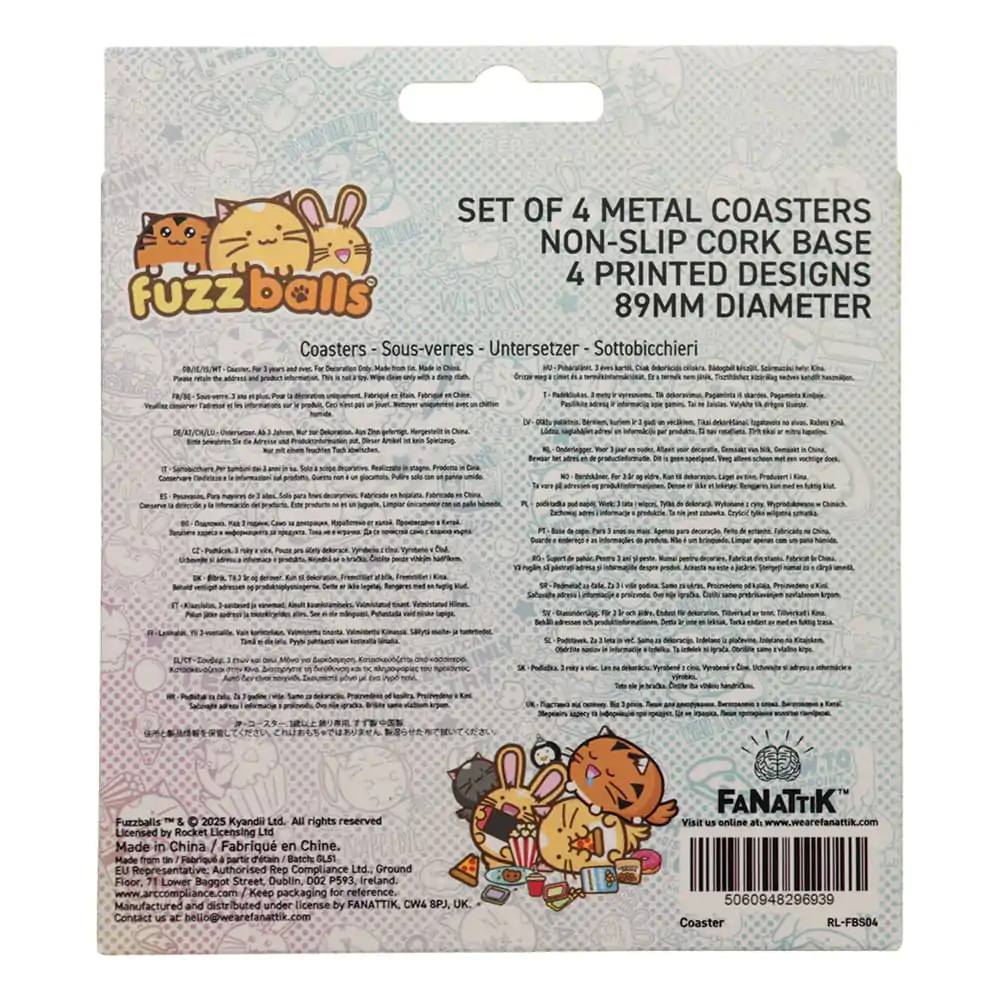 Fuzzballs Podkładka Pod Kubek 4-pak zdjęcie produktu