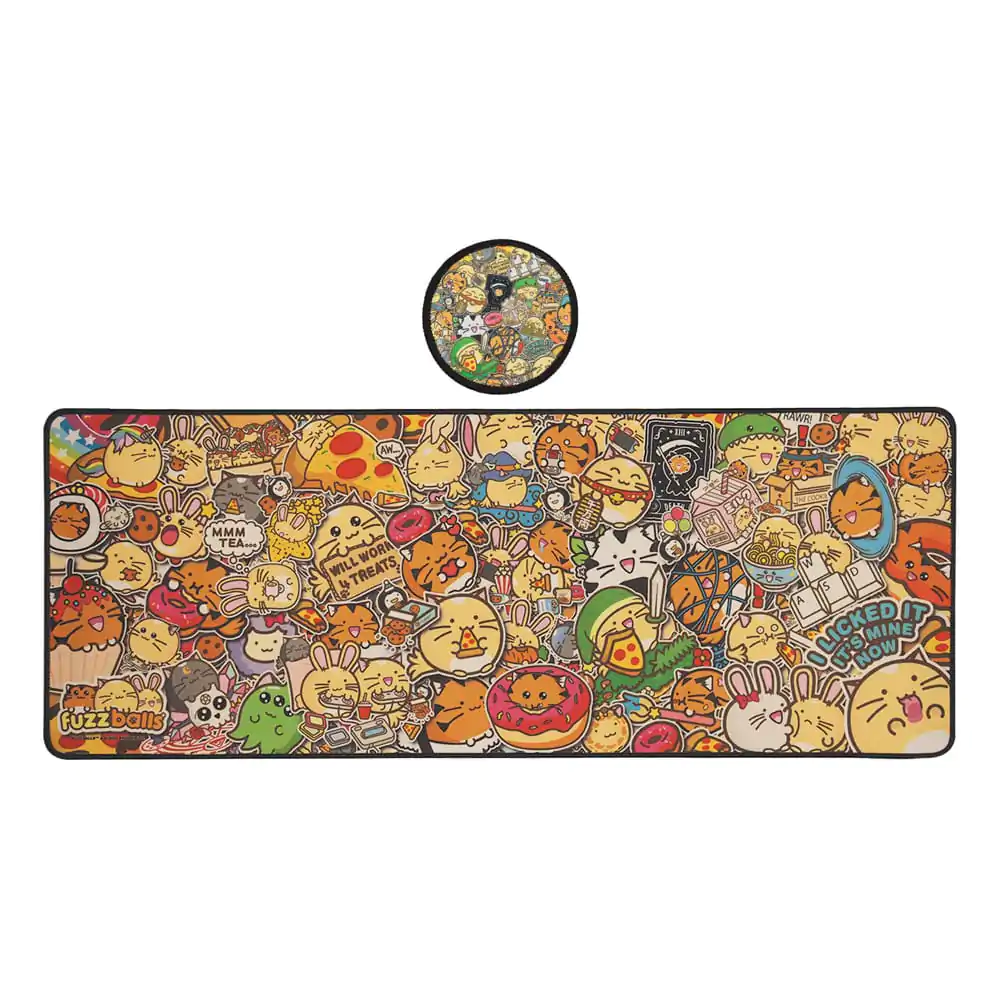 Zestaw podkładek pod mysz Fuzzballs i podkładek pod kubek zdjęcie produktu