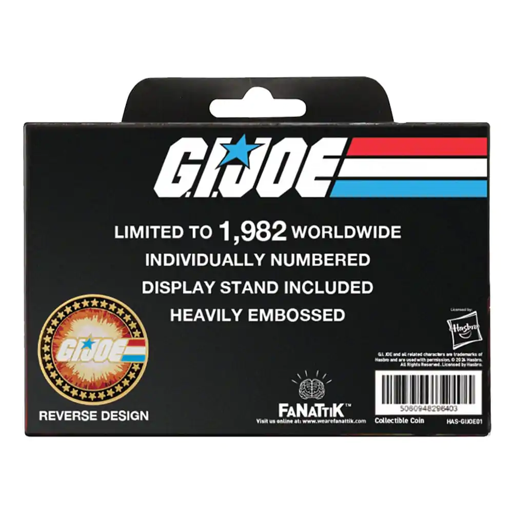 G.I. Joe Collectable Coin A Real American Hero 60th Anniversary Platerowany 24-karatowym złotem Limited Edition zdjęcie produktu