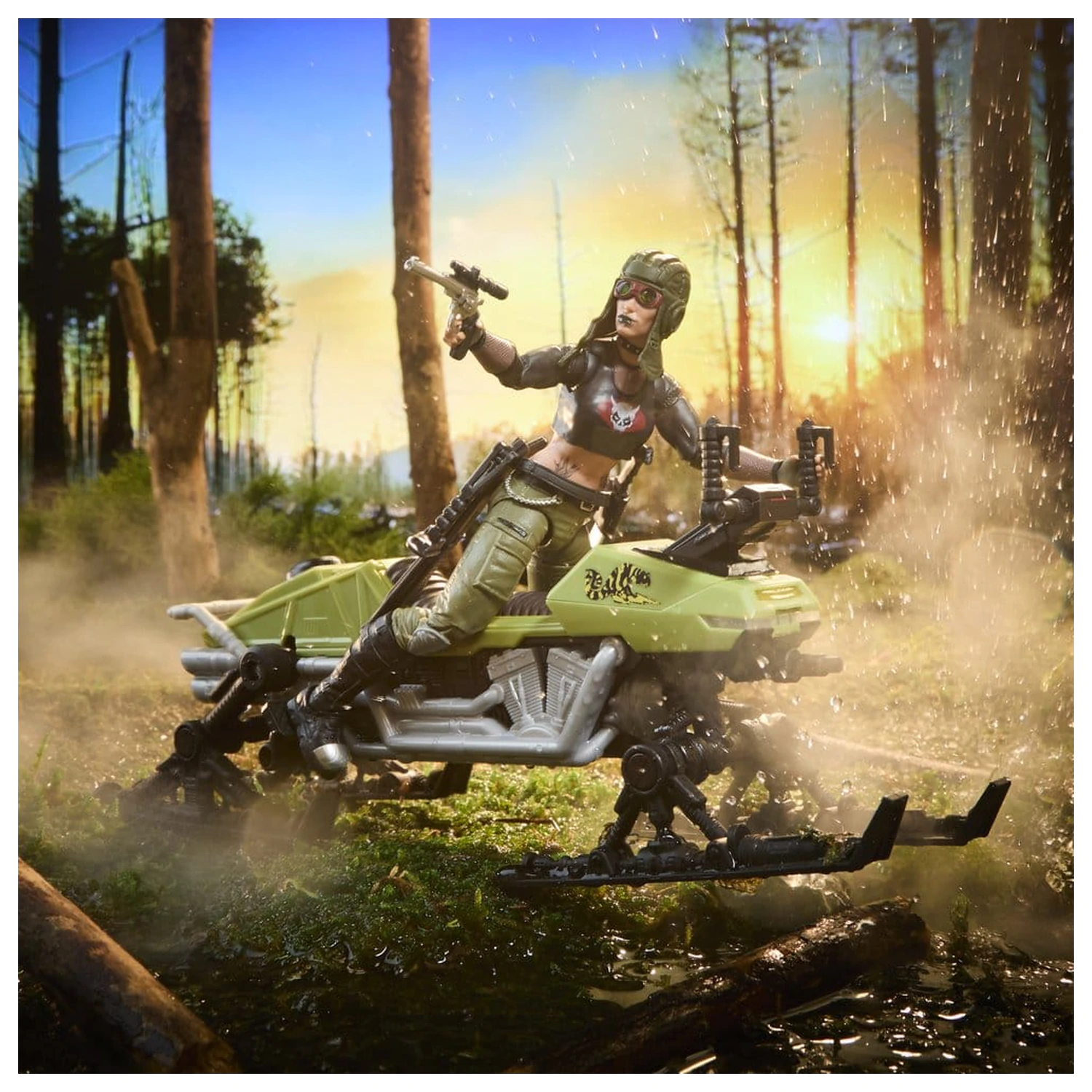 G.I. Joe Classified Series figurka akcji i zestaw pojazdu #194 Zanya i Dreadnok Chameleon (Swamp Skier) 15 cm zdjęcie produktu