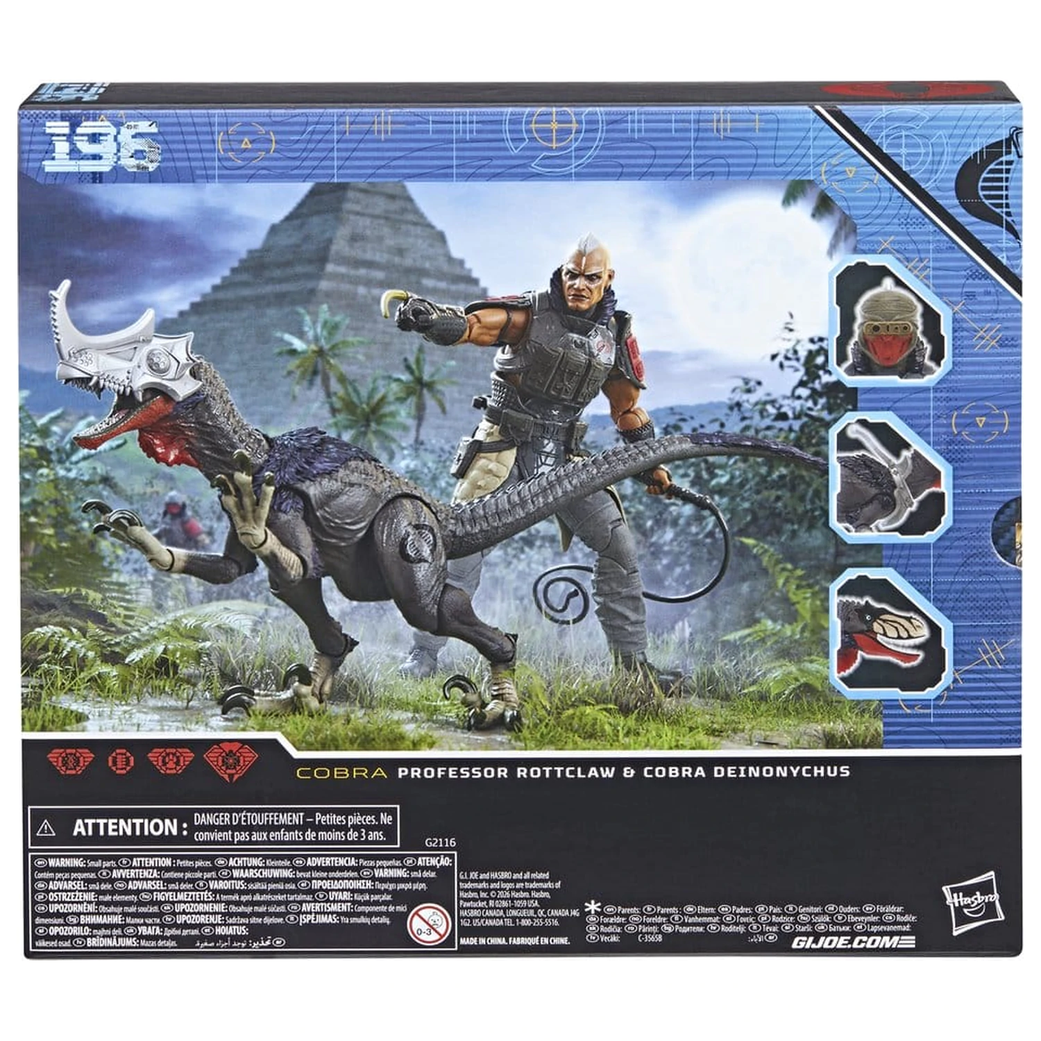 G.I. Joe Classified Series figurka akcji 2-pak #196 Professor Rottclaw & Cobra Deinonychus 15 cm zdjęcie produktu