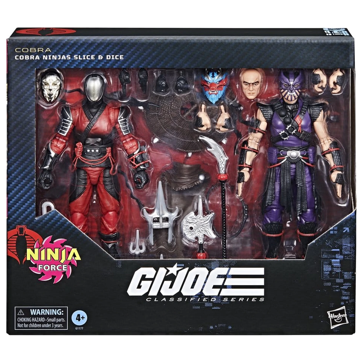 G.I. Joe Classified Series Zestaw 2 Figurek Akcji #160 Cobra Ninjas Slice & Dice 15 cm zdjęcie produktu