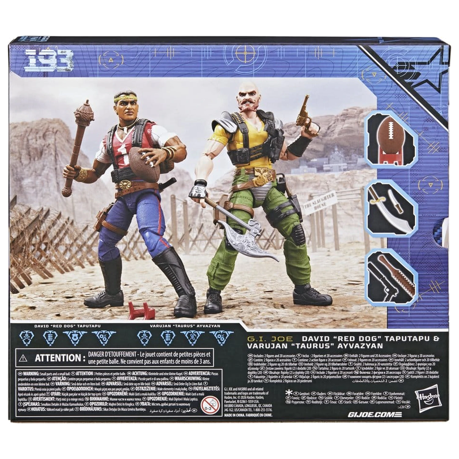 G.I. Joe Classified Series figurka akcji 2-Pack #193 David "Red Dog" Taputapu & Varujan "Taurus" Ayvazyan 15 cm zdjęcie produktu