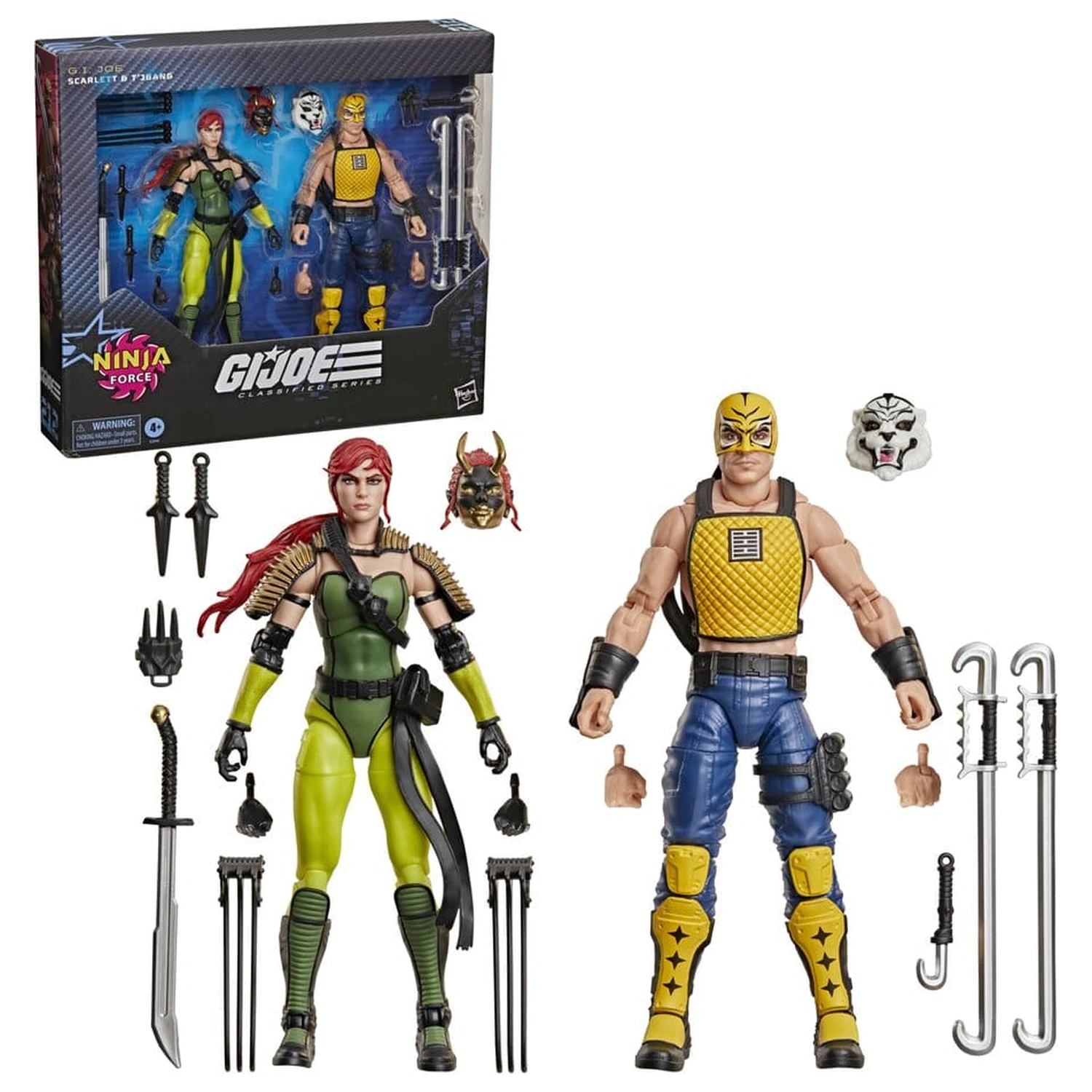 G.I. Joe Classified Series figurka akcji, zestaw 2 sztuk #212 Ninja Force Scarlett i T'Jbang 15 cm zdjęcie produktu