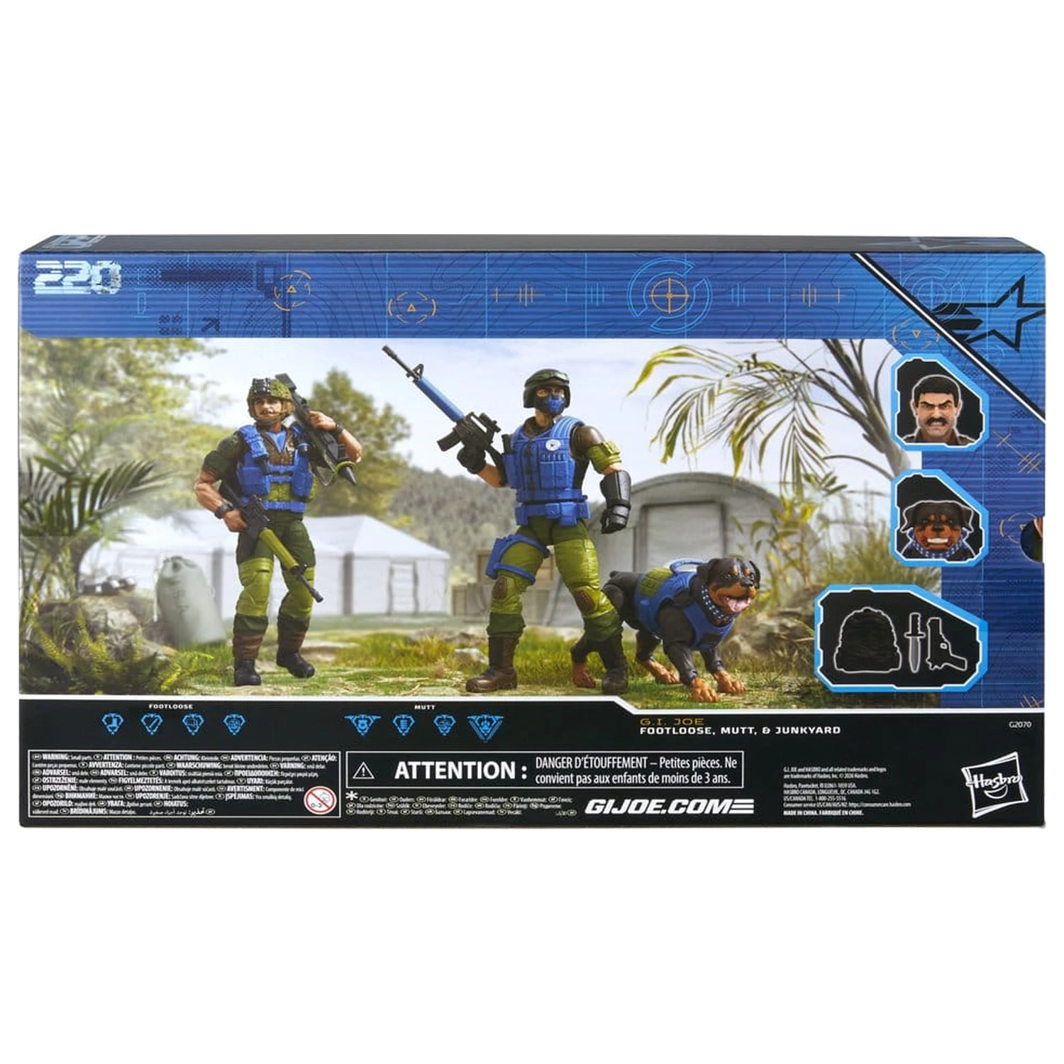 G.I. Joe Classified Series figurka akcji 3-pak #220 Mad Marauders: Footloose & Mutt & Junkyard 15 cm zdjęcie produktu