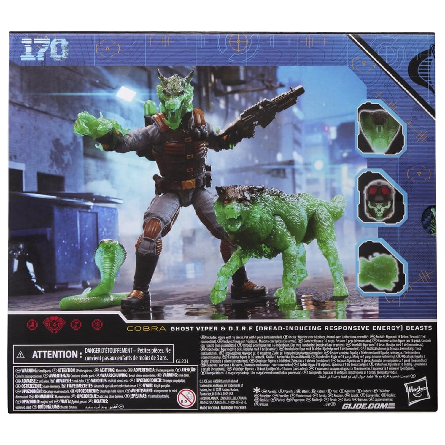 G.I. Joe Classified Series Figurka akcji #170 Ghost Viper & D.I.R.E. Beasts 15 cm zdjęcie produktu