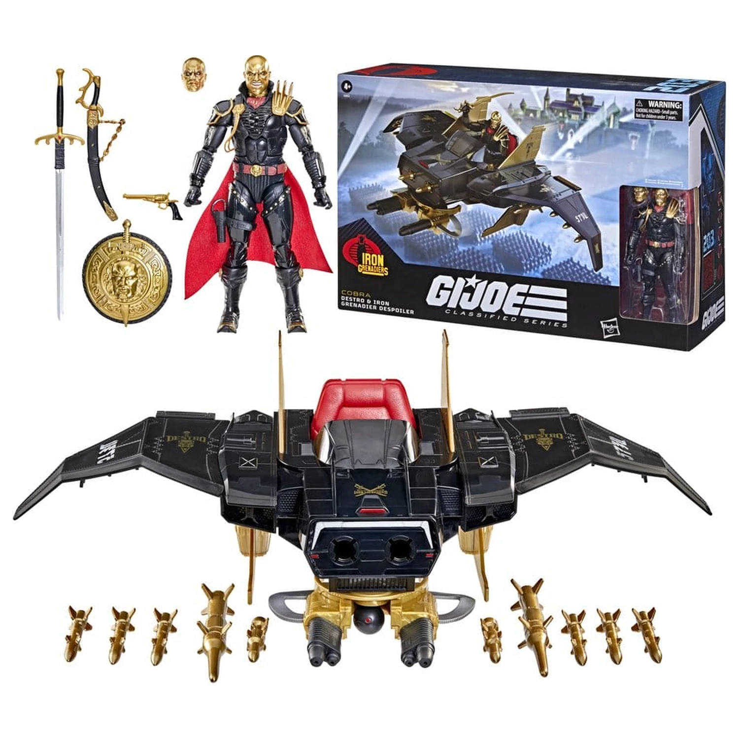 G.I. Joe Classified Series figurka akcji i zestaw pojazdów #203 Destro & Iron Grenadier Despoiler 15 cm zdjęcie produktu