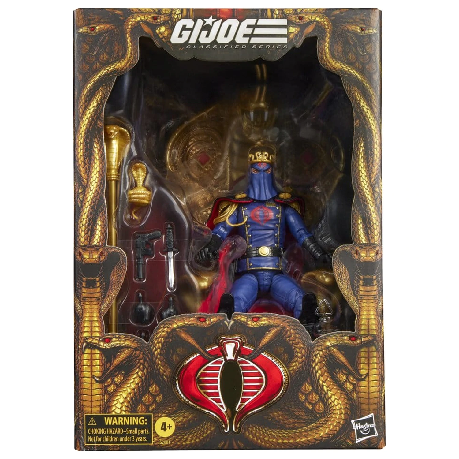 G.I. Joe Classified Series figurka akcji Cobra Commander w galowym mundurze i z tronem 15 cm zdjęcie produktu