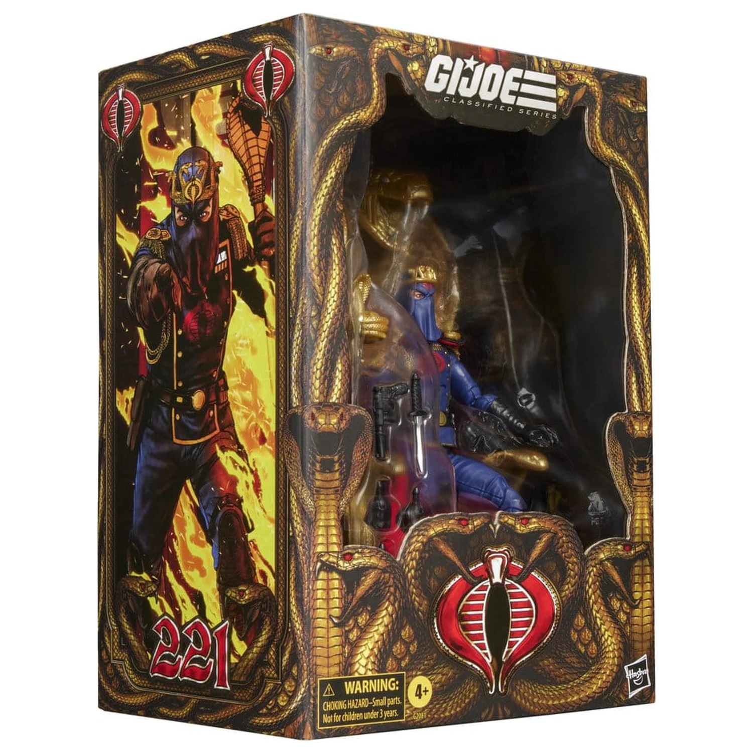 G.I. Joe Classified Series figurka akcji Cobra Commander w galowym mundurze i z tronem 15 cm zdjęcie produktu