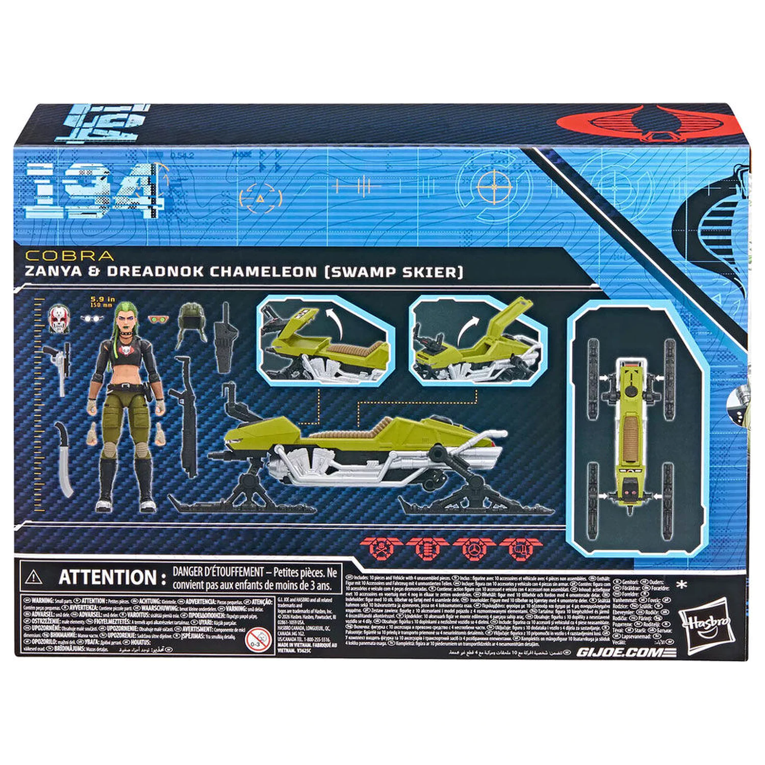 G.I. Joe Classified Series Cobra Zanya i Dreadnok Chameleon figurka 15cm zdjęcie produktu