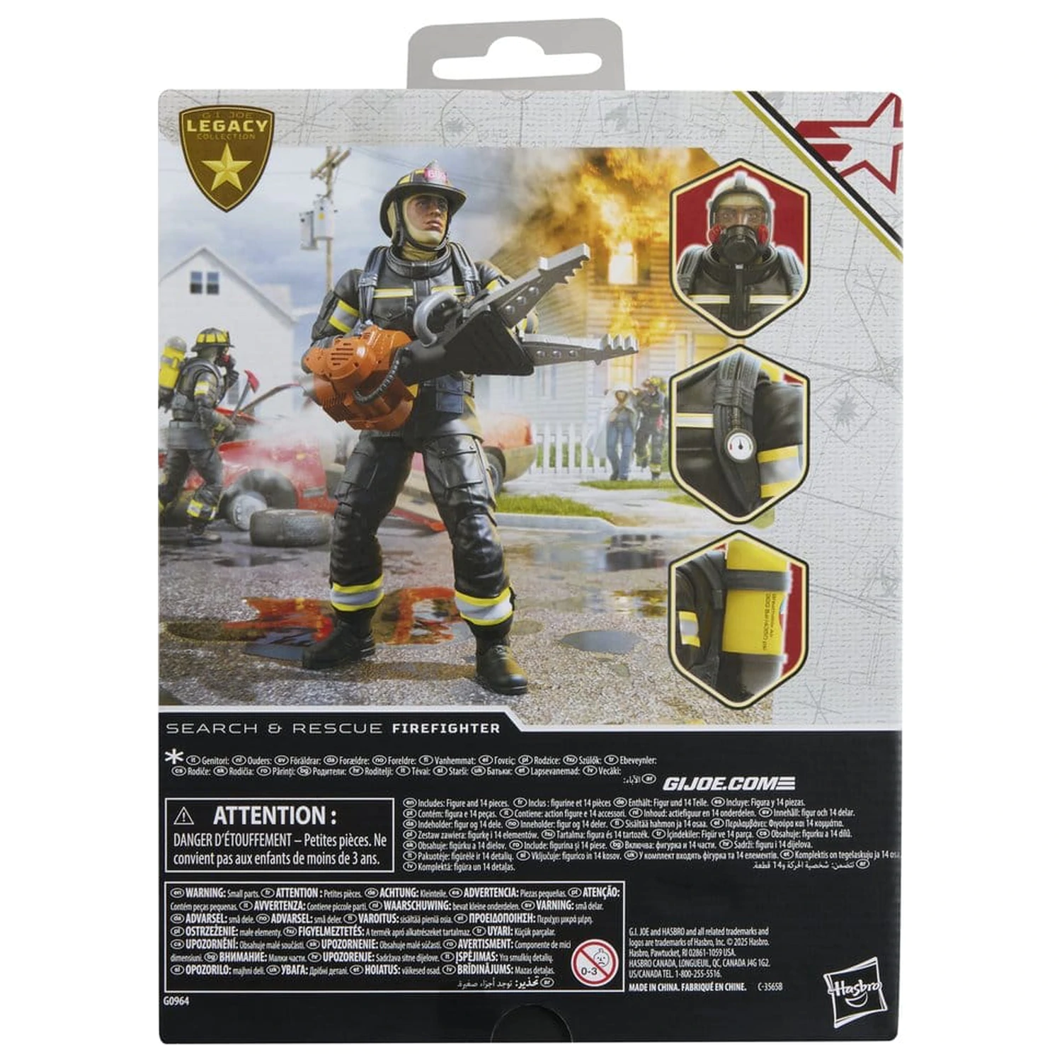 G.I. Joe Classified Series Legacy Collection Figurka Akcji Search & Rescue Firefighter 15 cm zdjęcie produktu