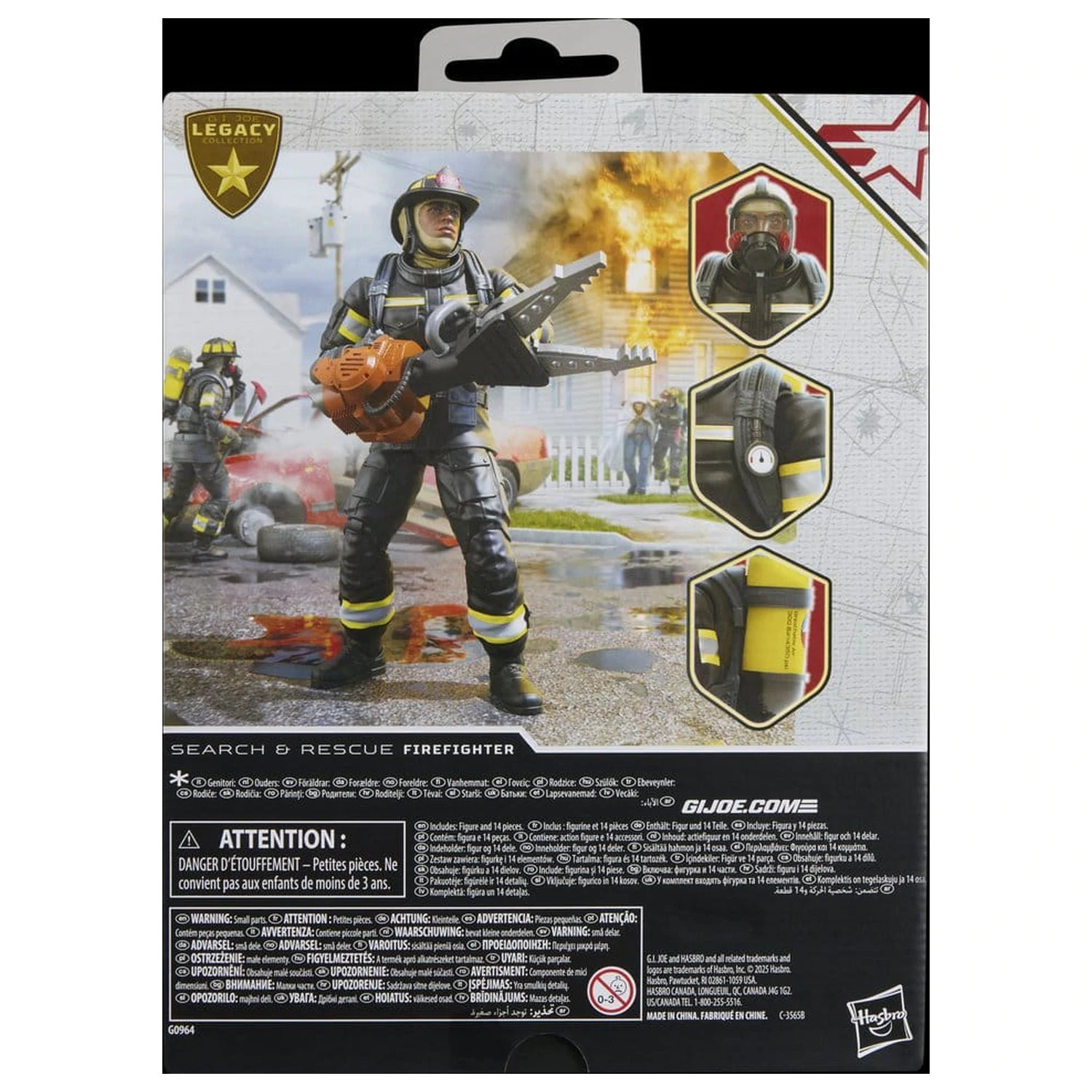 G.I. Joe Classified Series Legacy Collection Figurka Akcji Search & Rescue Firefighter 15 cm zdjęcie produktu