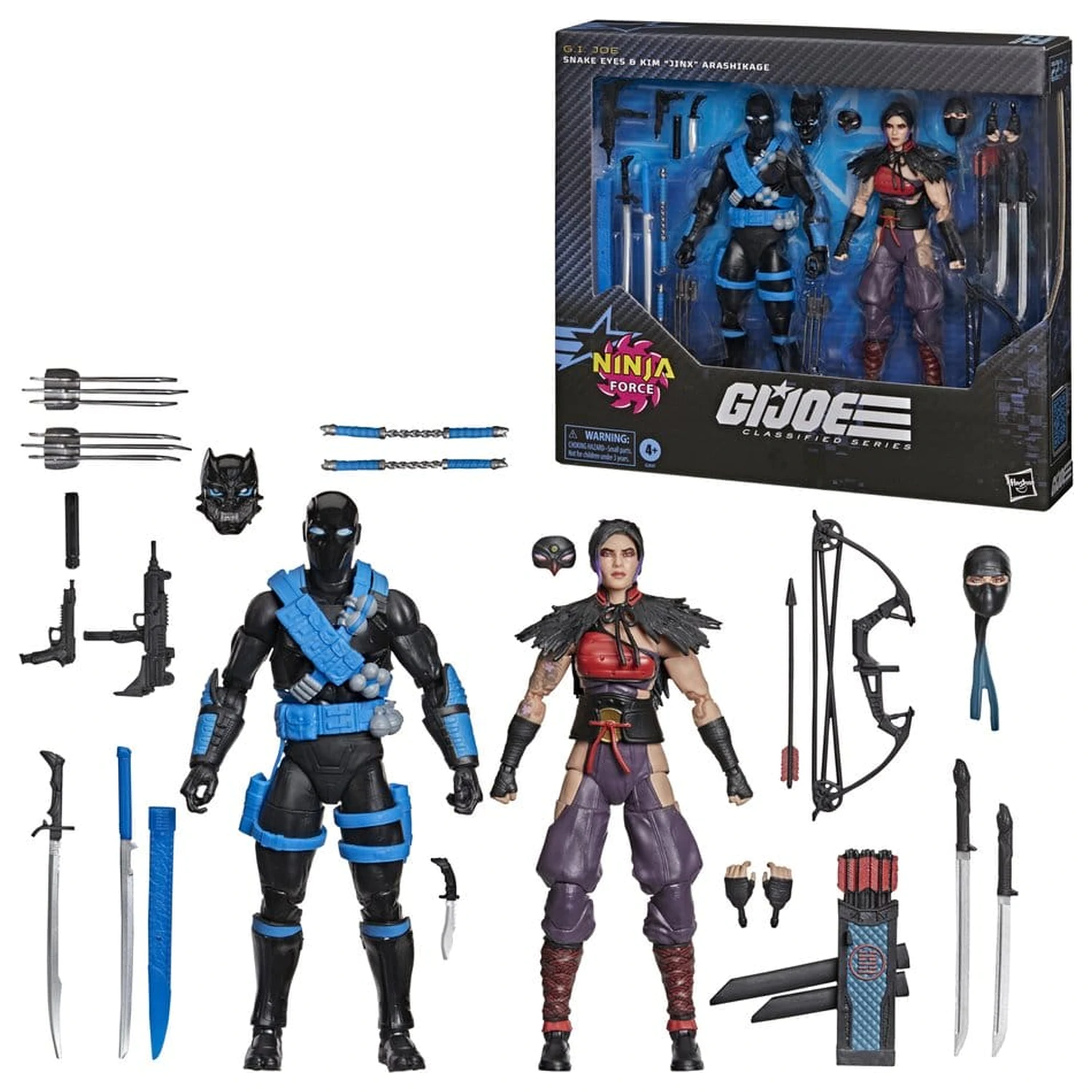 G.I. Joe Classified Series figurki akcji 2-Pack Snake Eyes & Kim "Jinx" Arashikage 15 cm zdjęcie produktu