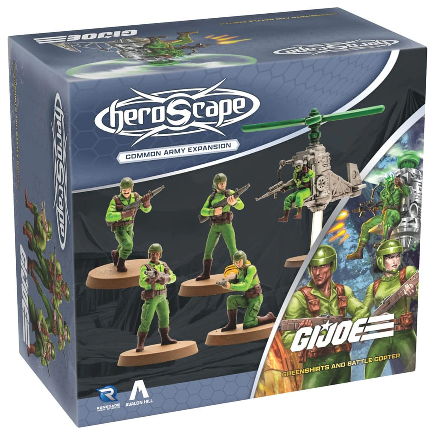 G.I.Joe Heroscape Rozszerzenie Armii Greenshirts i Battle Copter (Common) *English Version* zdjęcie produktu