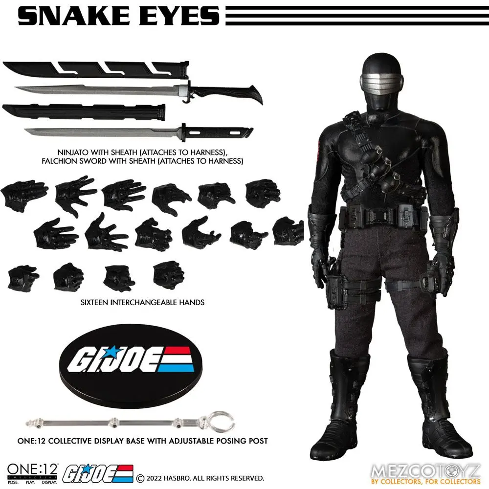 G.I. Joe Podświetlana Figurka Akcji 1/12 Snake Eyes Deluxe Edition 17 cm zdjęcie produktu