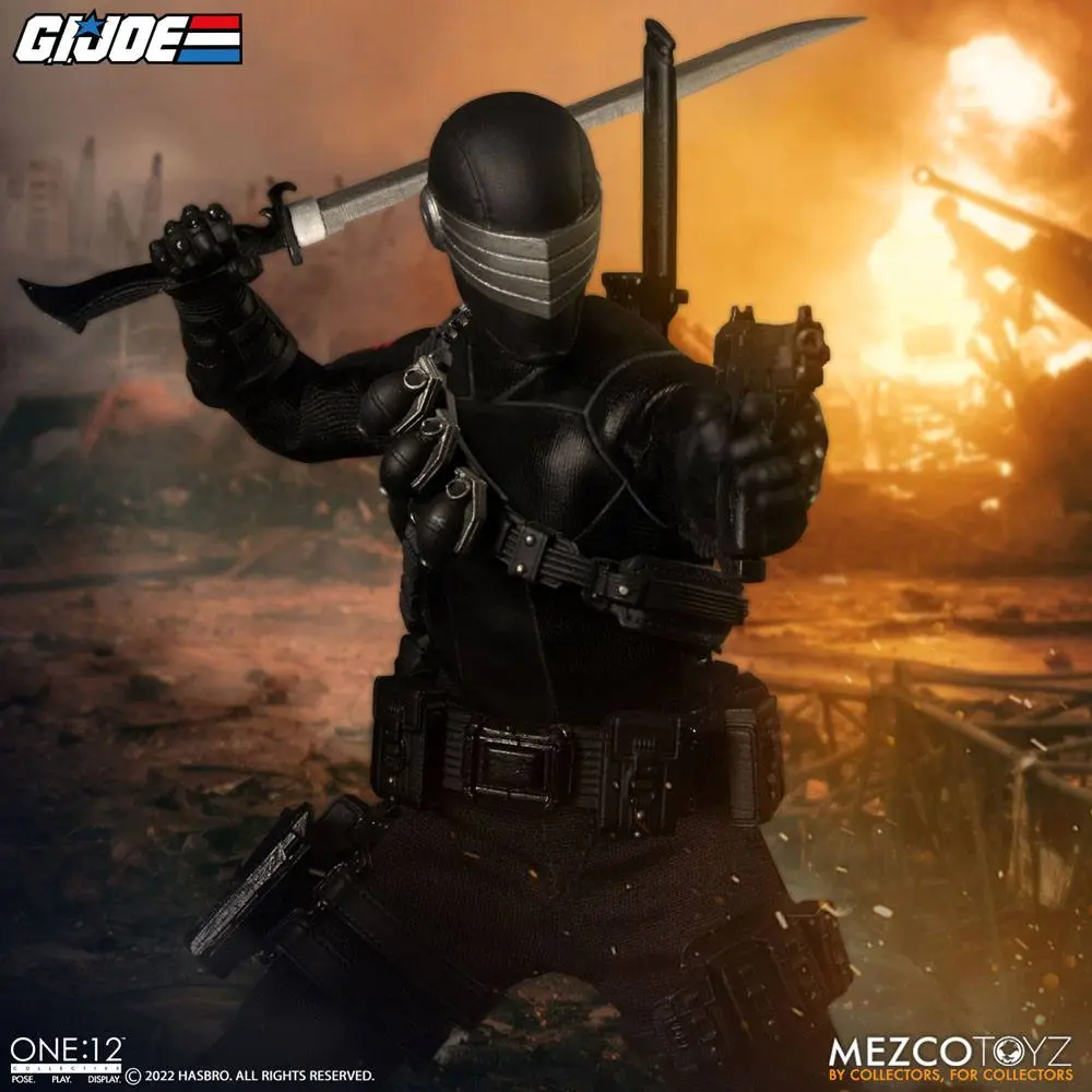 G.I. Joe Podświetlana Figurka Akcji 1/12 Snake Eyes Deluxe Edition 17 cm zdjęcie produktu