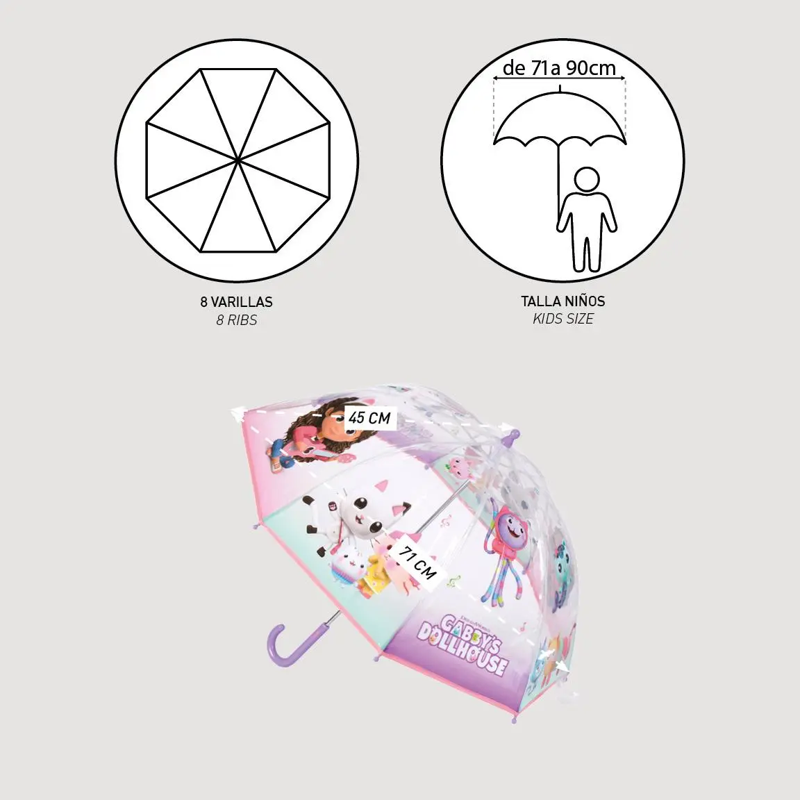 Gabbys Dollhouse parasol zdjęcie produktu