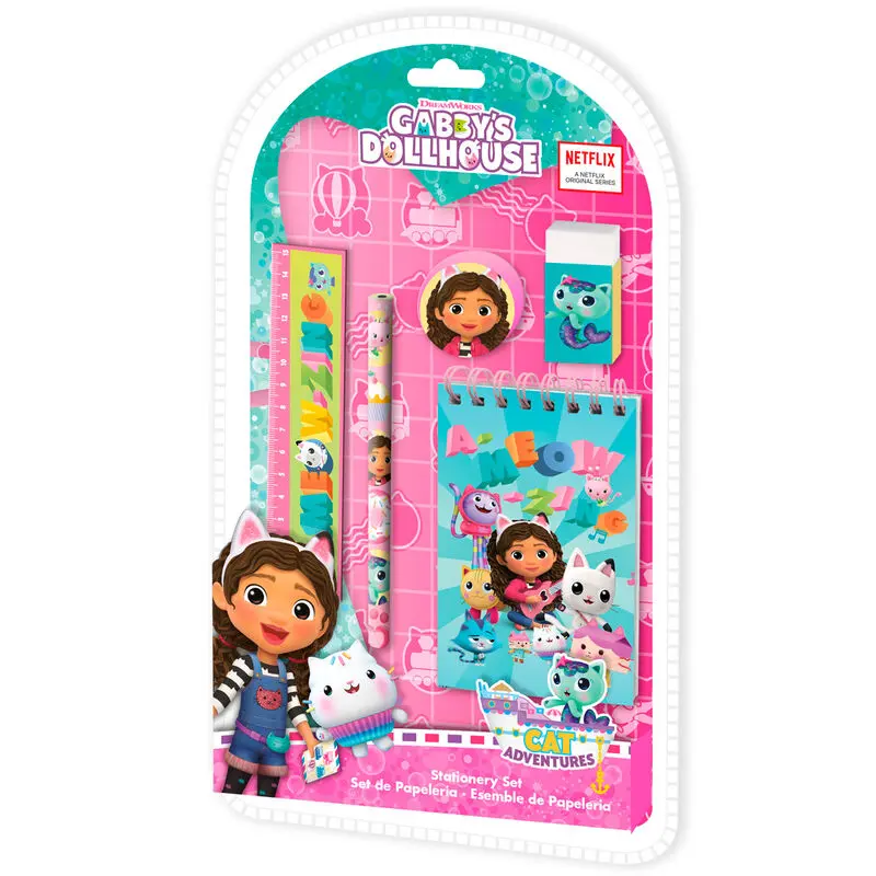 Gabbys Dollhouse zestaw artykułów piśmienniczych 5 sztuk zdjęcie produktu