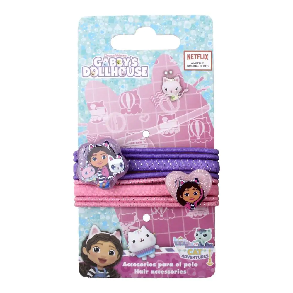 Gabbys Dolls House set 8 gumek do włosów zdjęcie produktu