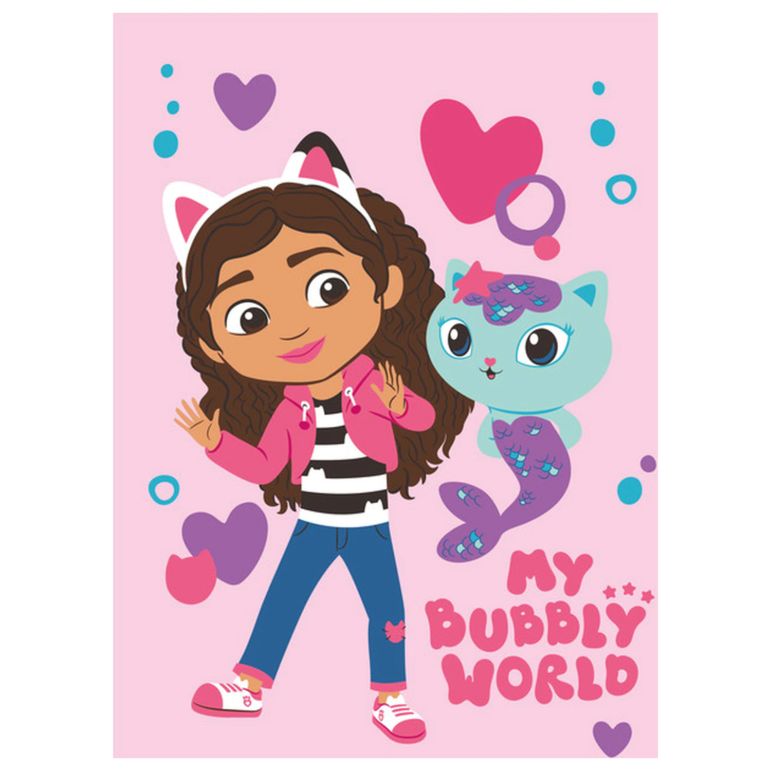 Koc polarowy Gabi's Dollhouse Bubbly World zdjęcie produktu