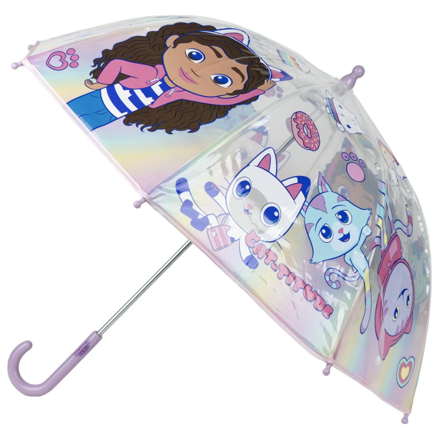 Gabi's Dollhouse Cat-titude Przezroczysta parasolka dla dzieci Ø71 cm zdjęcie produktu