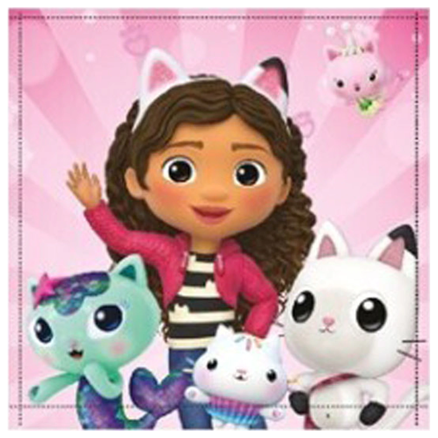 Ręcznik do rąk Gabi's Dollhouse Cat World, ręcznik do twarzy, ręcznik 30x30cm zdjęcie produktu
