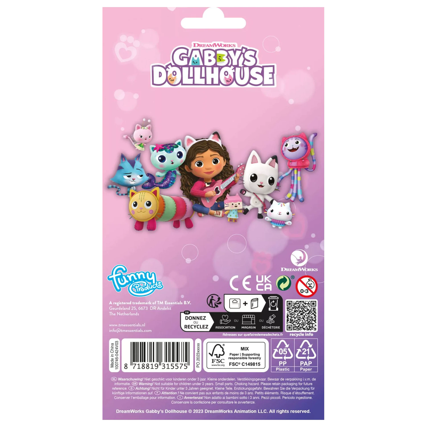 Gabi's Dollhouse Gabby's Dollhouse Koty Brokatowy Zestaw Naklejek zdjęcie produktu