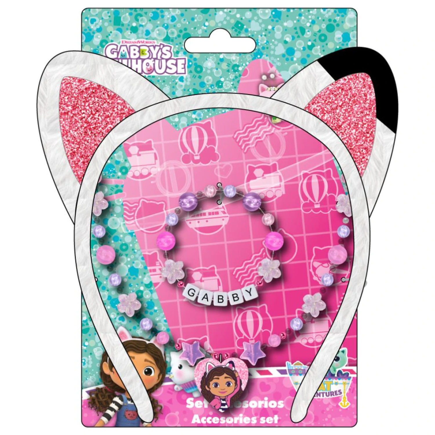 Zestaw z kwiatową biżuterią i opaską do włosów Gabi's Dollhouse zdjęcie produktu