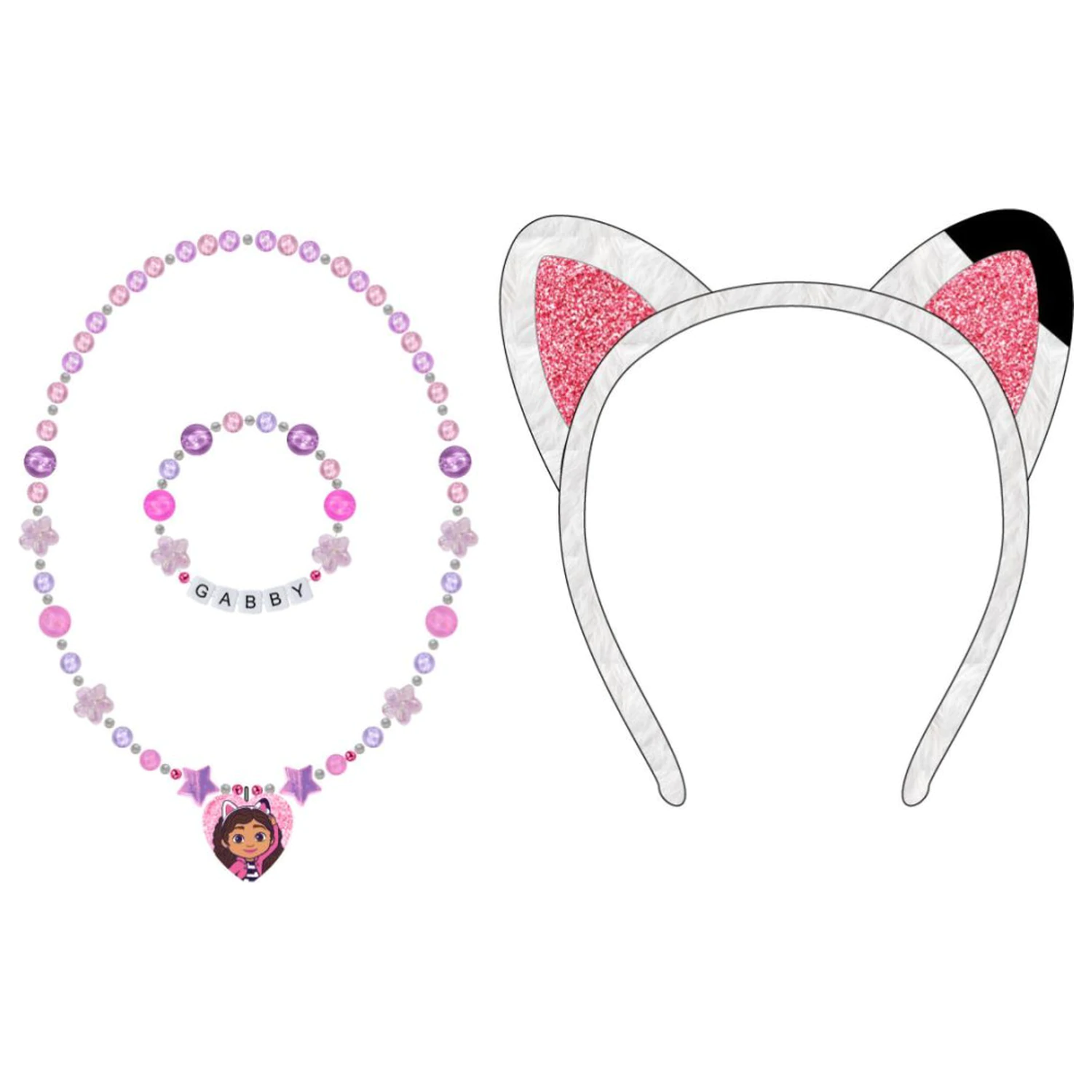 Zestaw z kwiatową biżuterią i opaską do włosów Gabi's Dollhouse zdjęcie produktu