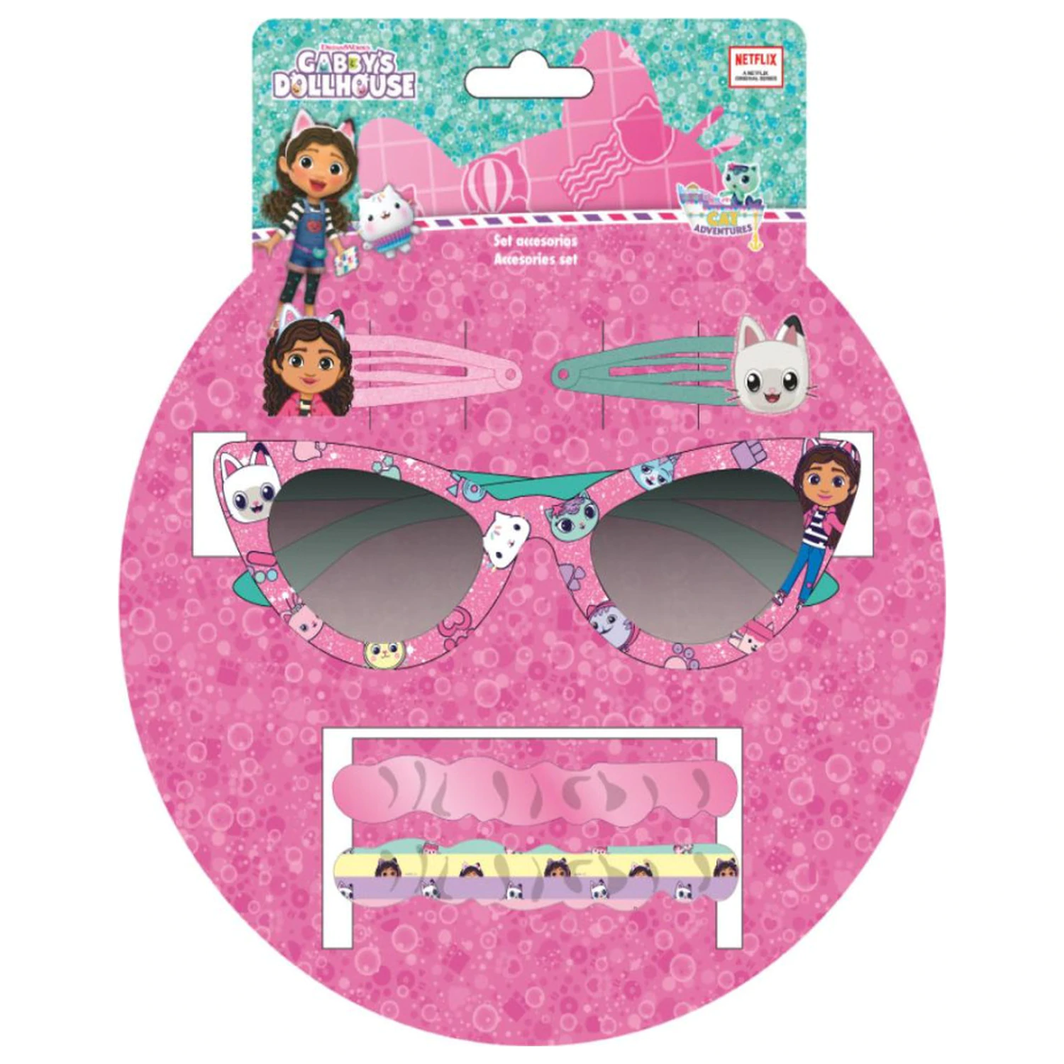 Okulary przeciwsłoneczne i zestaw akcesoriów do włosów Gabi's Dollhouse Forever zdjęcie produktu