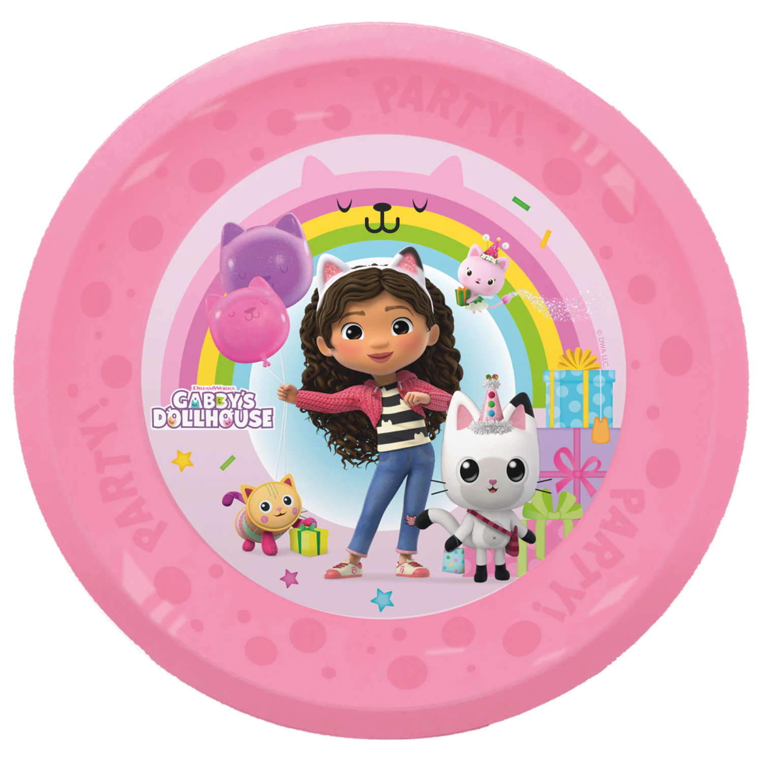 Gabi's Dollhouse Friends Micro Premium plastikowy zestaw 4 talerzy 21 cm zdjęcie produktu