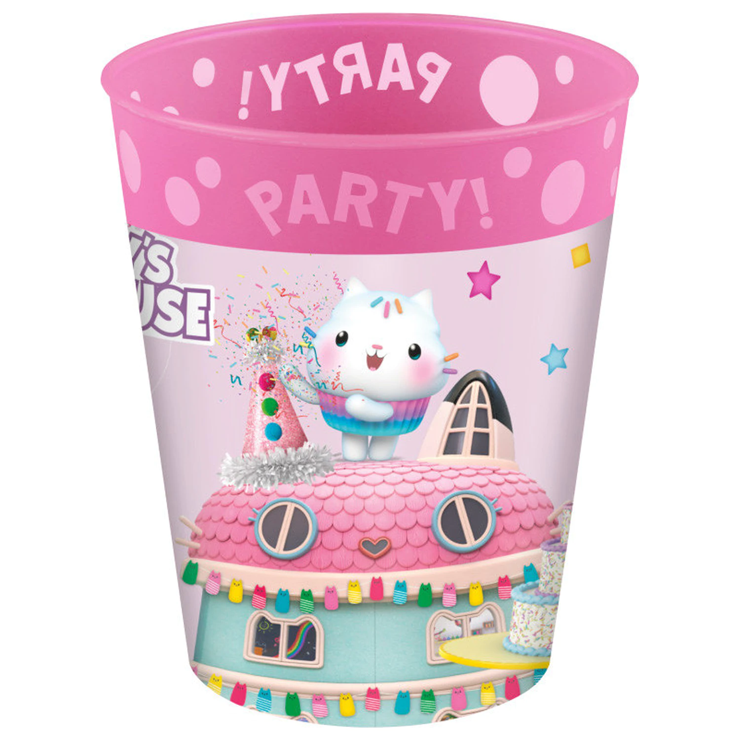 Gabby's Dollhouse Friends Micro Premium plastikowy zestaw kubków, 4 sztuki, 250 ml zdjęcie produktu